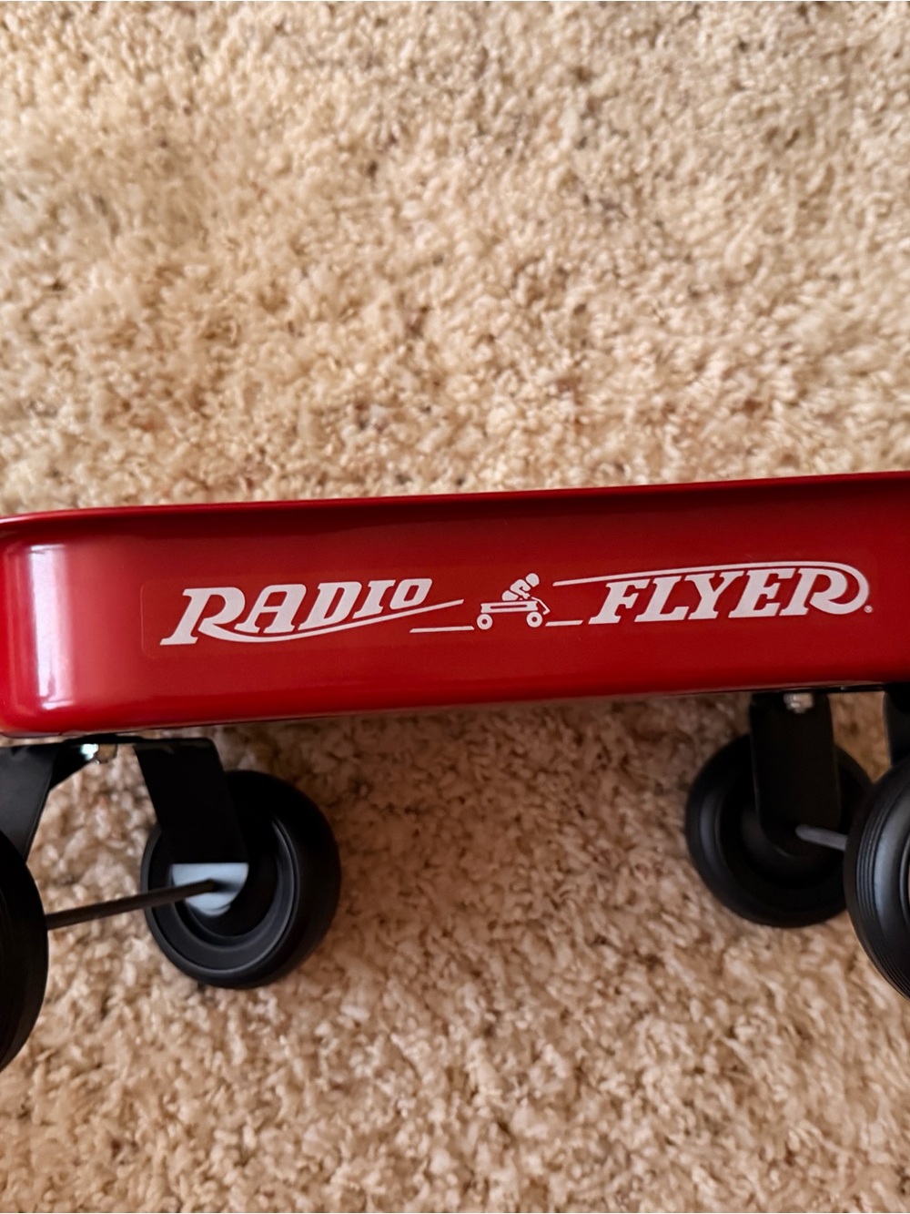 Classic Red Steel Wagon - Kids Toy